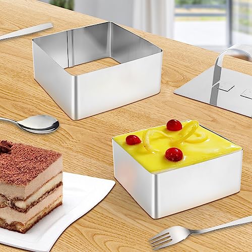 Erpmlyo 8 Pezzi per Torta in Acciaio Inossidabile