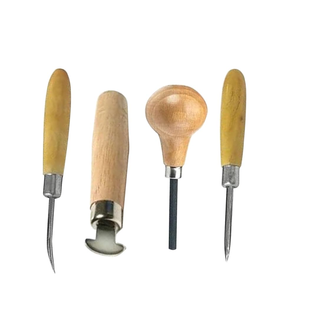 OSCAR Straight and Curved Stone Setting Tools with Chasing repouse Flat Hammer 30mm 2