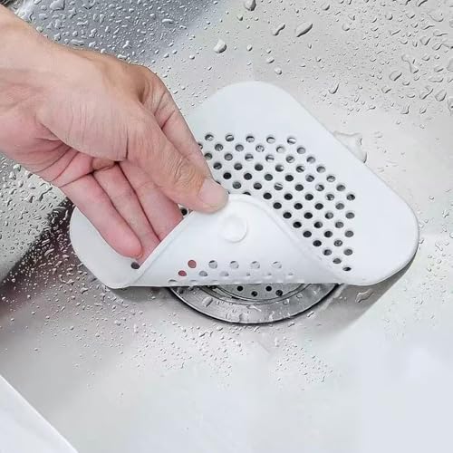 2 Pack protector de drenaje de silicona gris miniatura 4