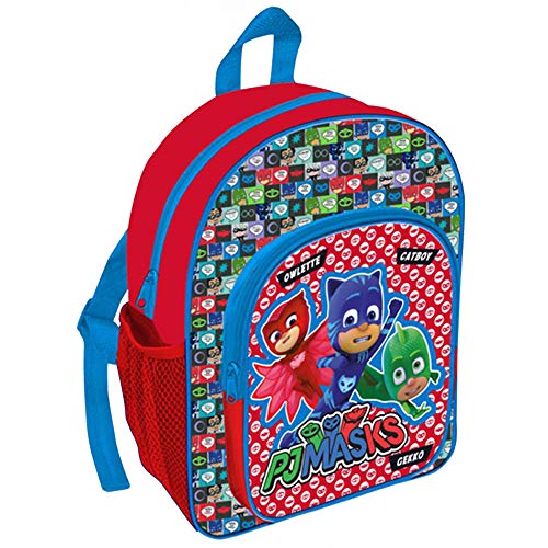 TDL Pj Masks Exclusive Design Backpack With Front Pocket   Bottle Holder  31Cm  Equipaje