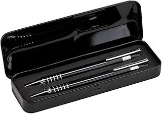 [MidOcean] (ミッドオーシャン) Alucolor ボールペン＆シャープペンシルセット 文房具セット 筆記用具 (ワンサイズ) (ブラック)