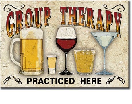 Desperate Enterprises Group Therapy Refrigerator Magnet - Funny Magnets for Office, Home & School - Made in The USA