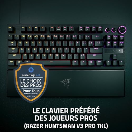 Razer Huntsman V3 Pro TKL clavier AZERTY compact pour optimiser vos scores - 3