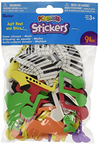 Foam Stickers 91/Pack, Music