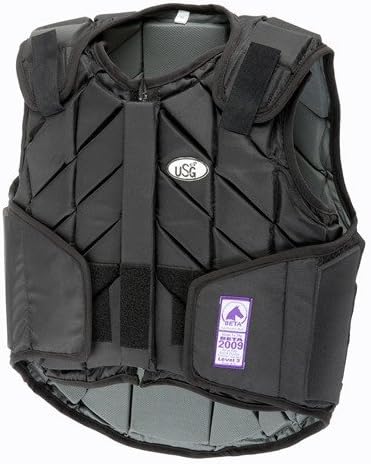 USG Eco-Flexi Horse Riding Body Protector Black x Size: Childs Medium