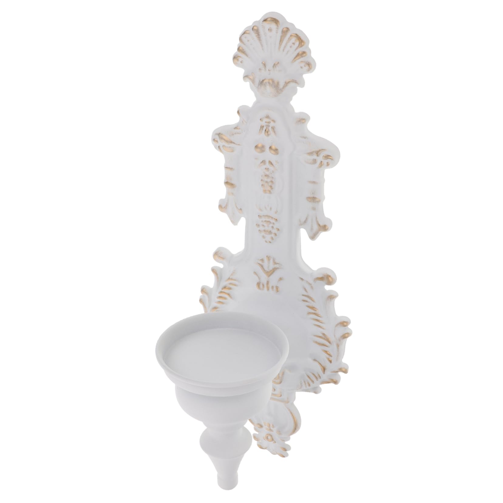 OSOLADY Wall-Mounted Vintage Iron Candle Holder for Home Decor Stylish Sconce for Bedroom Dining Room and Hallway Creates Warm Atmosphere Elegant Design