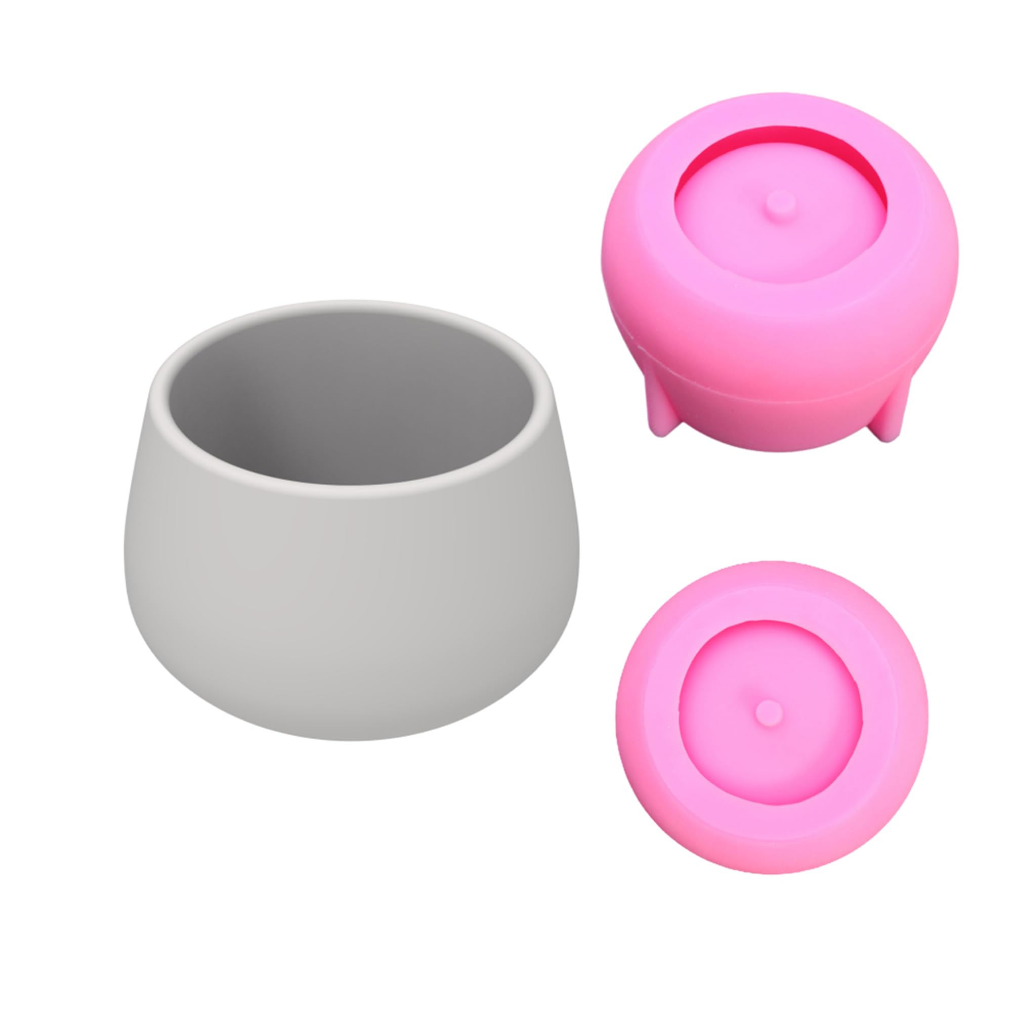 CLIMBBIRD Round Planter Pot Concrete Mold, Cement Plants molds Clay platers Mold,Creative Flower Pot Silicone Mold Handmade DIY Cement Crafts