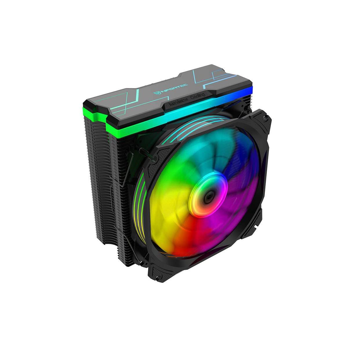 Nfortec CENTAURUS X Ventilador CPU 4 Pipes 120mm A-RGB PWM Negro