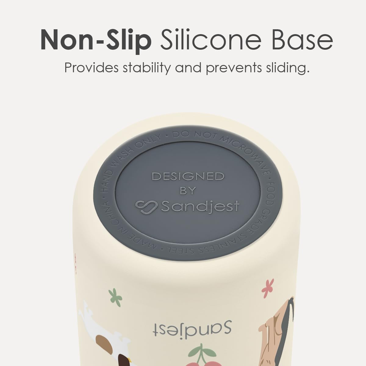 Gift for Dog Lover Stainless Steel Water Bottle, Vacuum Insulated, Push-Button Lid, 32 oz for Dog Mom Women Girls Friends Teens Birthday Christmas - Image 4