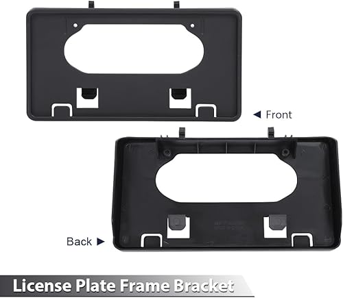 Miniatura 5 de CROSSDESIGN Protectores de parachoques delantero y soporte de marco de matrícula compatible con Ford F150 2009-2014