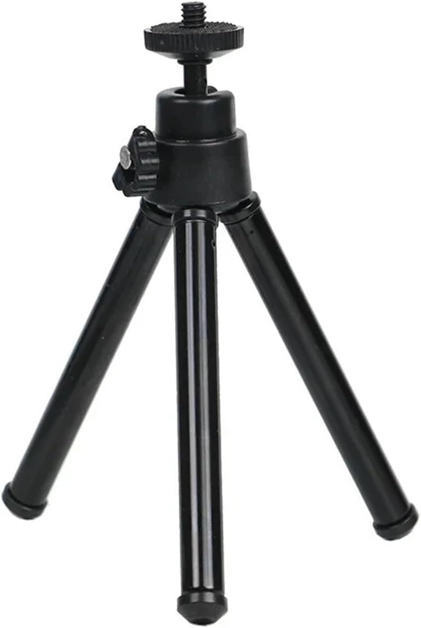 Mini Flexible Tripod 2 Section Stand for Projector Camera Desktop(Black)