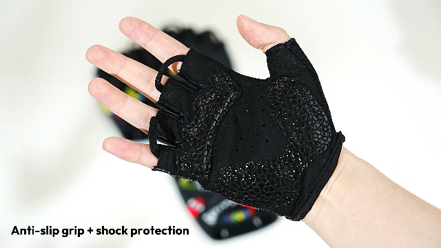 KONVINIT Gants Vélo Enfant Demi-Doigts Anti-Dérapants Garçon Fille 2-10 Ans - Cyclisme VTT Route BMX Patinage