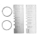 Thickness Gauge, 2pcs Stainless Steel Wire Measuring Tool, Professional Standard Metal Sheets Welding Thickness Gauge, Thickness Ruler(Type 1)