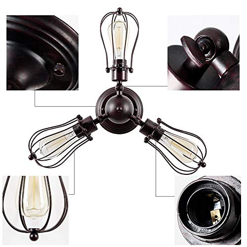 Vintage - Lampada da soffitto industriale a