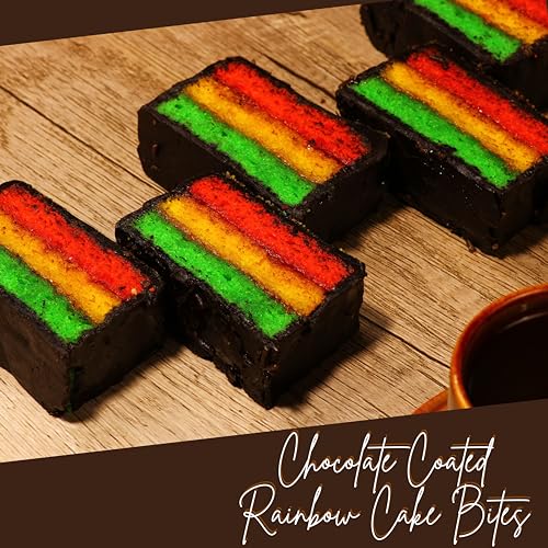 Rainbow Cake Gift Basket | Individually Wrapped Italian Rainbow Cookies | Christmas Food Gifts, Holiday Desserts | Corporate Gift Basket for Men Women Family | Kosher & Nut Free | Stern’s Bakery - Image 4