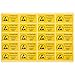 VILLCASE 450pcs Electrostatic Warning Sticker Attention ELECTROSTATIC Sensitive Devices Fluorescent Static Caution Warning Stickers Label Anti Static ESD Label Stickers 60x30MM