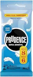 Preservativo Prudence, Opaco, Pacote de 8