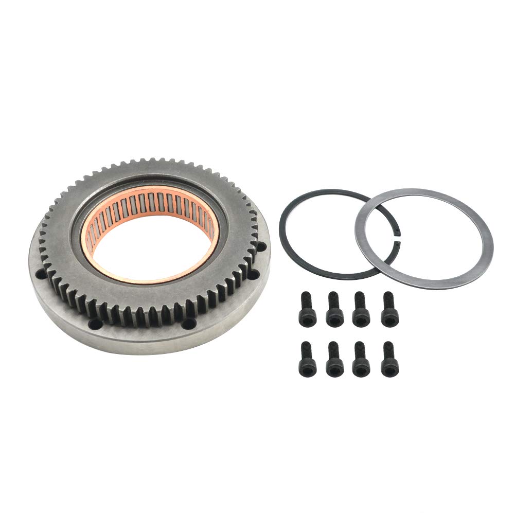 AHL Starterkupplung Anlasser Freilauf mit Starterzahnkranz für Yamaha V-star XVS1100 1999-2009 / Yamaha XVS1100 Drag Star 1100 Classic 2000-2008