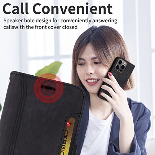 Celular Capa para Xiaomi Poco F4 GT/K50 Case Carteira Corda Anti-perda 5 Slots de Cartão Fecho Magné