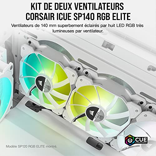 Corsair SP140 RGB ELITE Boitier PC Ventilateur 14 cm 2 pièce Neuf - vue 10