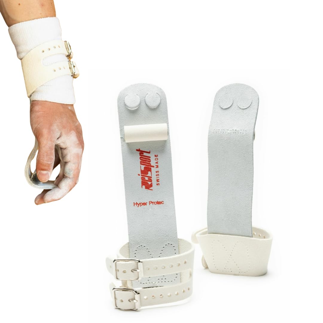 Reisport Men's Double Buckle Ring Grips, Gymnastics-image-47