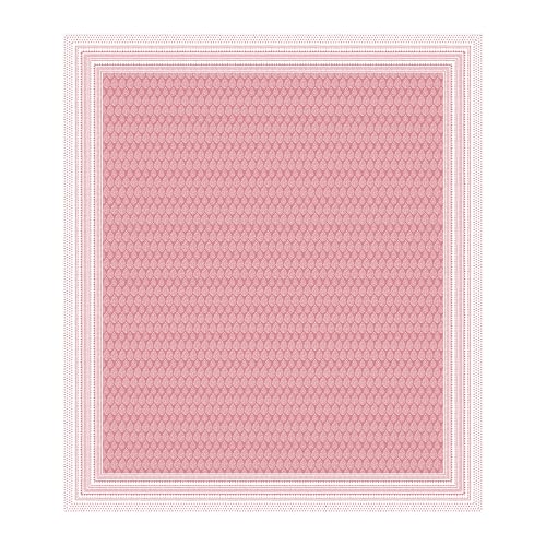 Image of BLOCKS OF INDIA Hand Block Printed 200 TC Cotton Super King Size Bedsheet (Pink DOT)