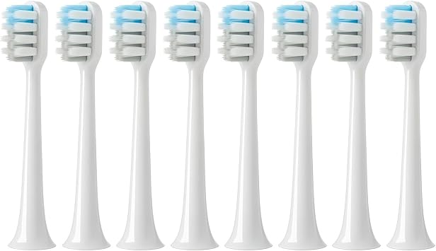 Electric Toothbrush Head, Compatible with Mijia, T200/200C, Replacement Brush Head, Soft Bristle UniversalMG-8Pcs