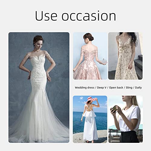 8 Pcs Breathable Reusable Nipple Covers Women Seamless Invisible Adhesive Sticky Silicone Breast Pasties Bra Sticker With Holes Beige #TOP6