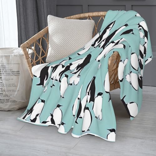 Couverture pingouins chaude pour soirées canapé et camping - 8