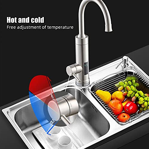 Chauffe-eau électrique instantané LED de caravane et camping en inox 3000W