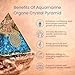 Orgone Aquamarine Pyramid – Handcrafted Healing Crystal for Positivity, Courage, Meditation, Yoga, Reiki & Chakra Balancing