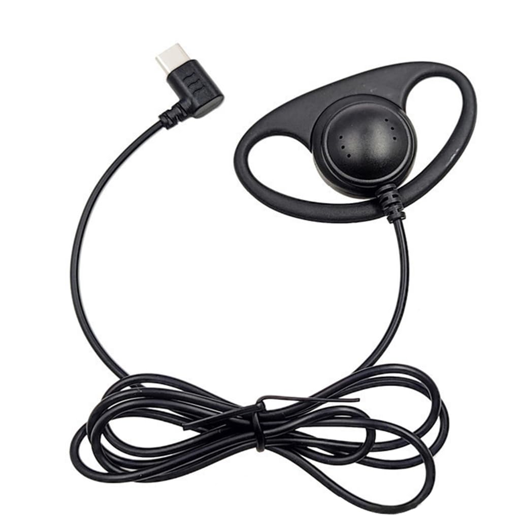 Elnwnnkc USB C Ear Hook Single-Side Earphones Earbud Corded Headphone Single Side