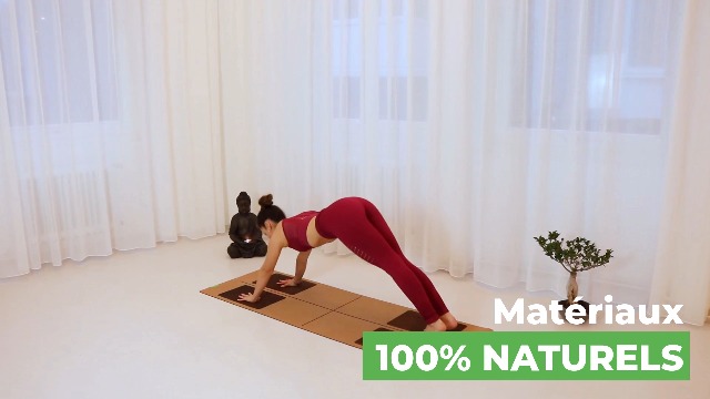 Yogibato Yoga Mat Kurk & Natuurlijk Rubber - anti-slip en niet giftig - mat voor gymnastiek Yoga Pilates - rubberen kurkmat met draagriem - Hot Yoga Mat Kurk [183 x 61 x