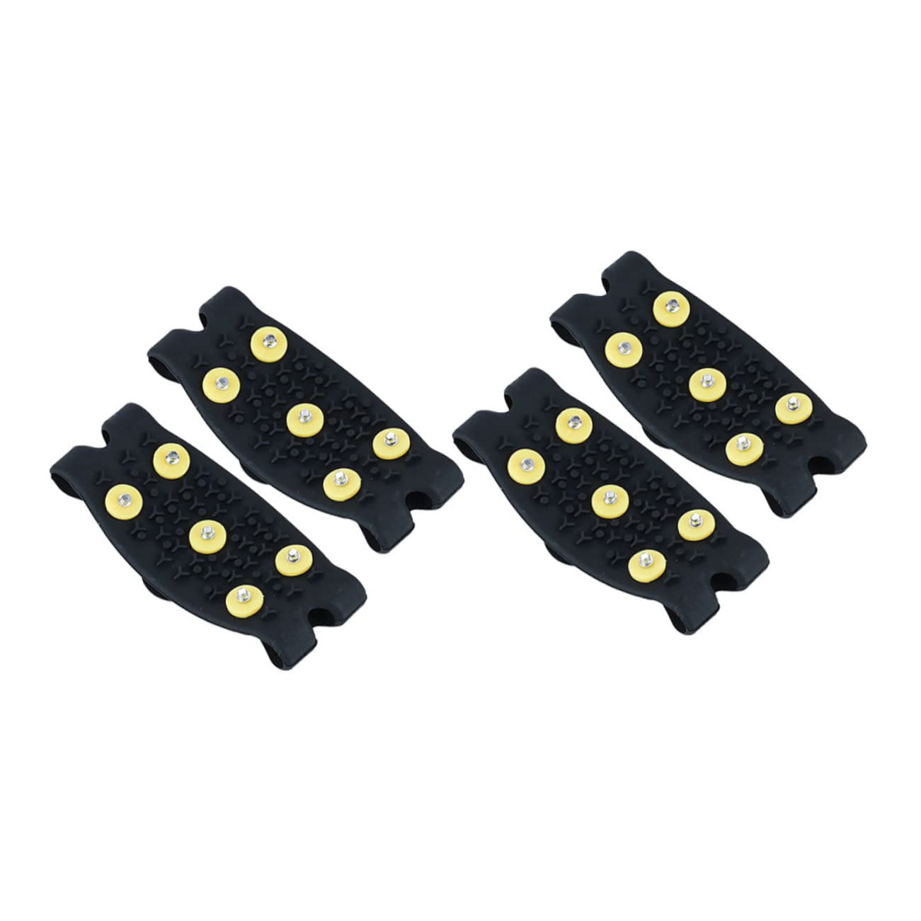 Beaupretty Crampons à Glace pour Chaussures, 2 Paires, Tpe Noir