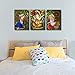 TUMOVO Lord Ganesha Wall Art Painting on Canvas Radha Krishna Bedroom Wall Art Modern Home Decor Hindu God House Decorations for Living Room Bathroom Pictures Stretched on Wooden Frame, 42