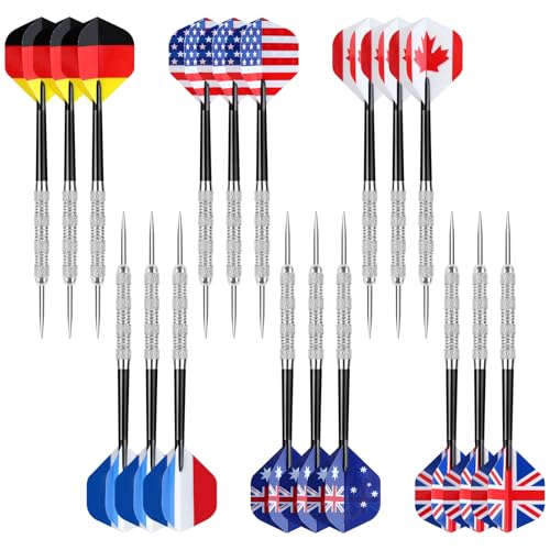 Image of Accmor Metal Tip Darts, Steel Tip Darts, 14 Grams Professional Metal Darts, Darts Metal Tip Set, Metal Darts for Dartboard