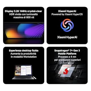 Xiaomi Pad 7, (Tablet) display da 11.2'', 8+128GB, Nero, batteria da 8850mAh, Ricarica Turbo da 45W, Xiaomi HyperAI (Alimentatore non incluso)