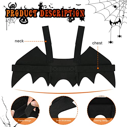 Crewell Fledermaus Kostüm für Katzen & Hunde, Schwarz, Filz, Größe 36 cm, Halloween