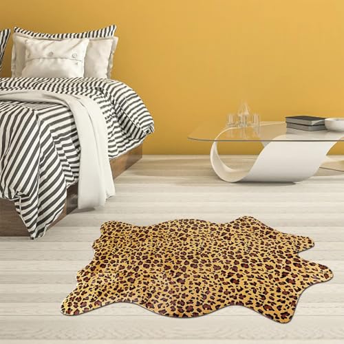 Tapete Leopardo con Estampado Animal 109x74 cm Antideslizante miniatura 6