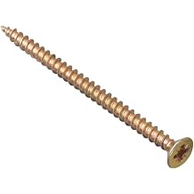 ForgeFix Multi-Purpose Single Thread Screws | 4.0 x 70mm | Zinc Yellow Passivated | Box 200