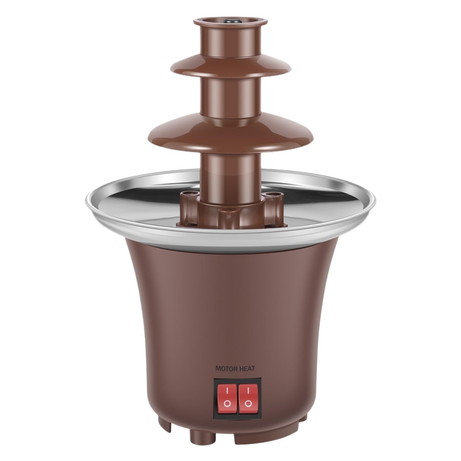 Fuente De Chocolate Queso 3 Capas Máquina con Capacidad For 10 Oz Fondue Eléctrica For El Hogar For Dulces Flujo Continuo Y Suave