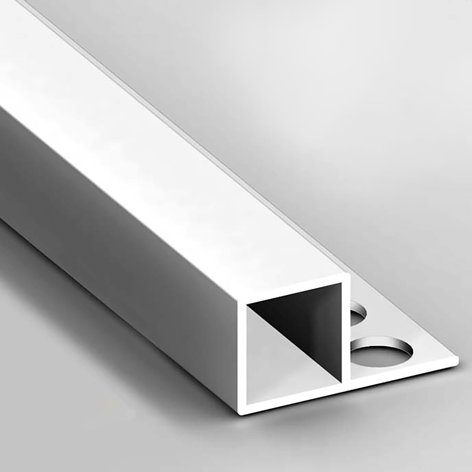 Tira De Borde De Perfil Angular De Aluminio Anodizado Para Protección De Esquinas De Baldosa, 125cm * 2 Piezas, Perfil De Esquina Para Azulejos, Accesorio De Protección De Bordes(Silver,15mm)