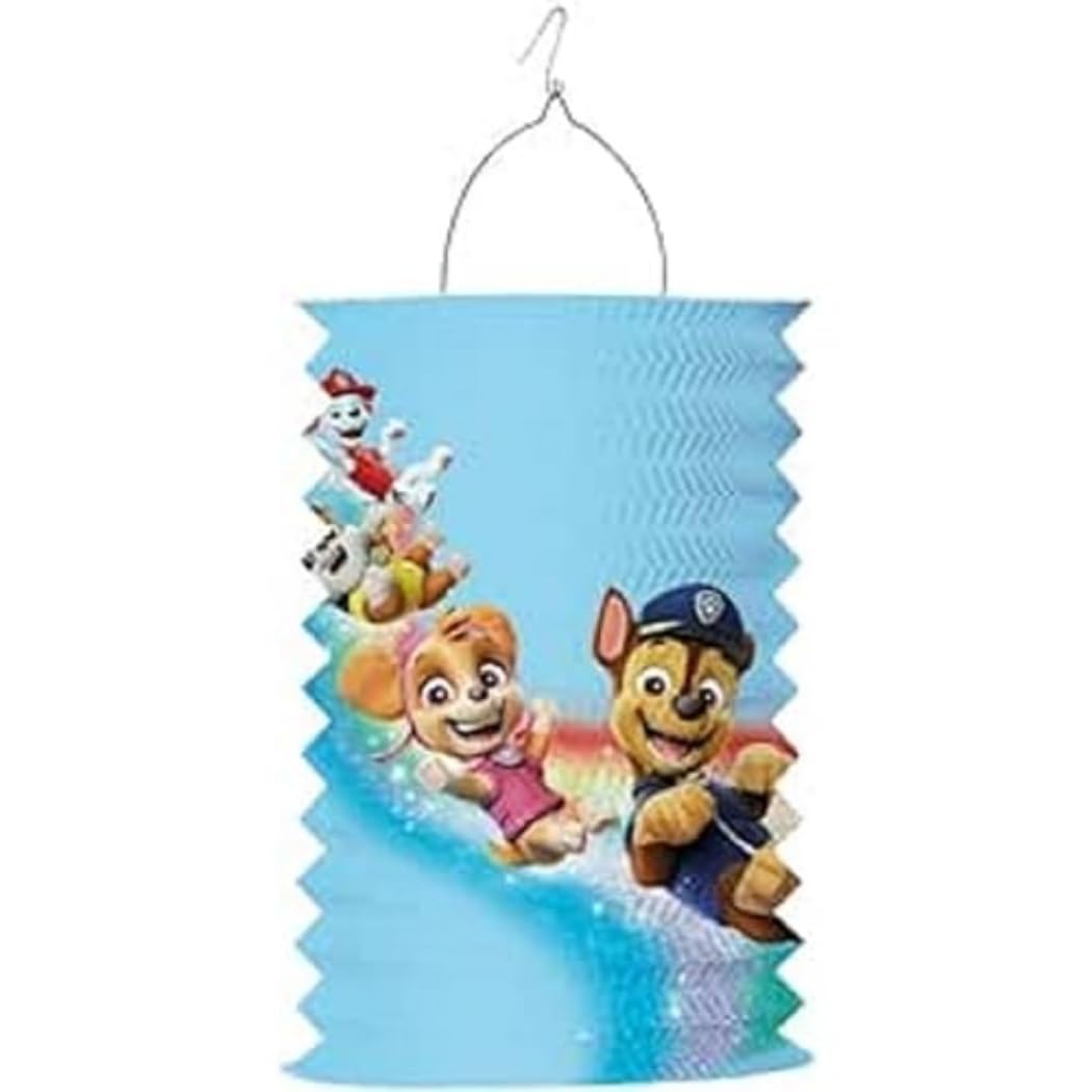 amscan Drop Lantern Paw Patrol Paper 28 cm, Multi-Colour, One Size