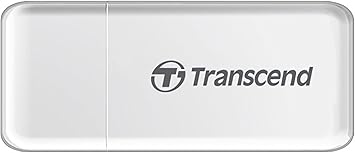 Transcend USB 3.0 SDHC/ SDXC/ microSDHC/ SDXC Card Reader, TS-RDF5W White