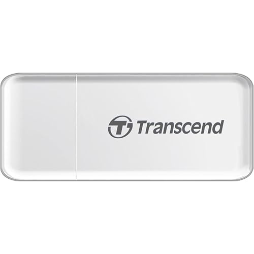 Transcend USB 3.0 SDHC/ SDXC/ microSDHC/ SDXC Card Reader, TS-RDF5W (White)