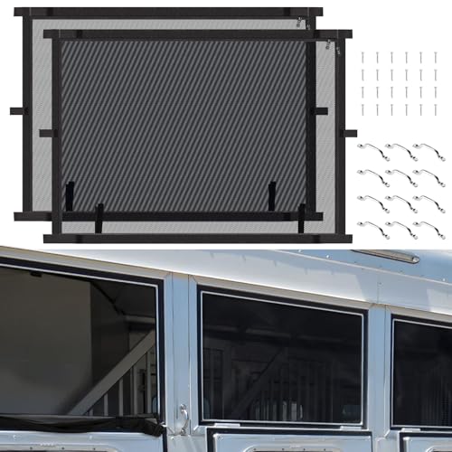 Horse Trailer Window Screen with Zipper, 35 Inch Length x 26 Inch Height by JDMON - Used condition - US$28.51