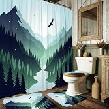 Uso versátil: ideal para varios entornos, esta cortina de ducha se adapta perfectamente a baños, habitaciones de invitados o incluso como elemento decorativo en una lavandería o spa, añadiendo un toque de naturaleza dondequiera que se coloque.