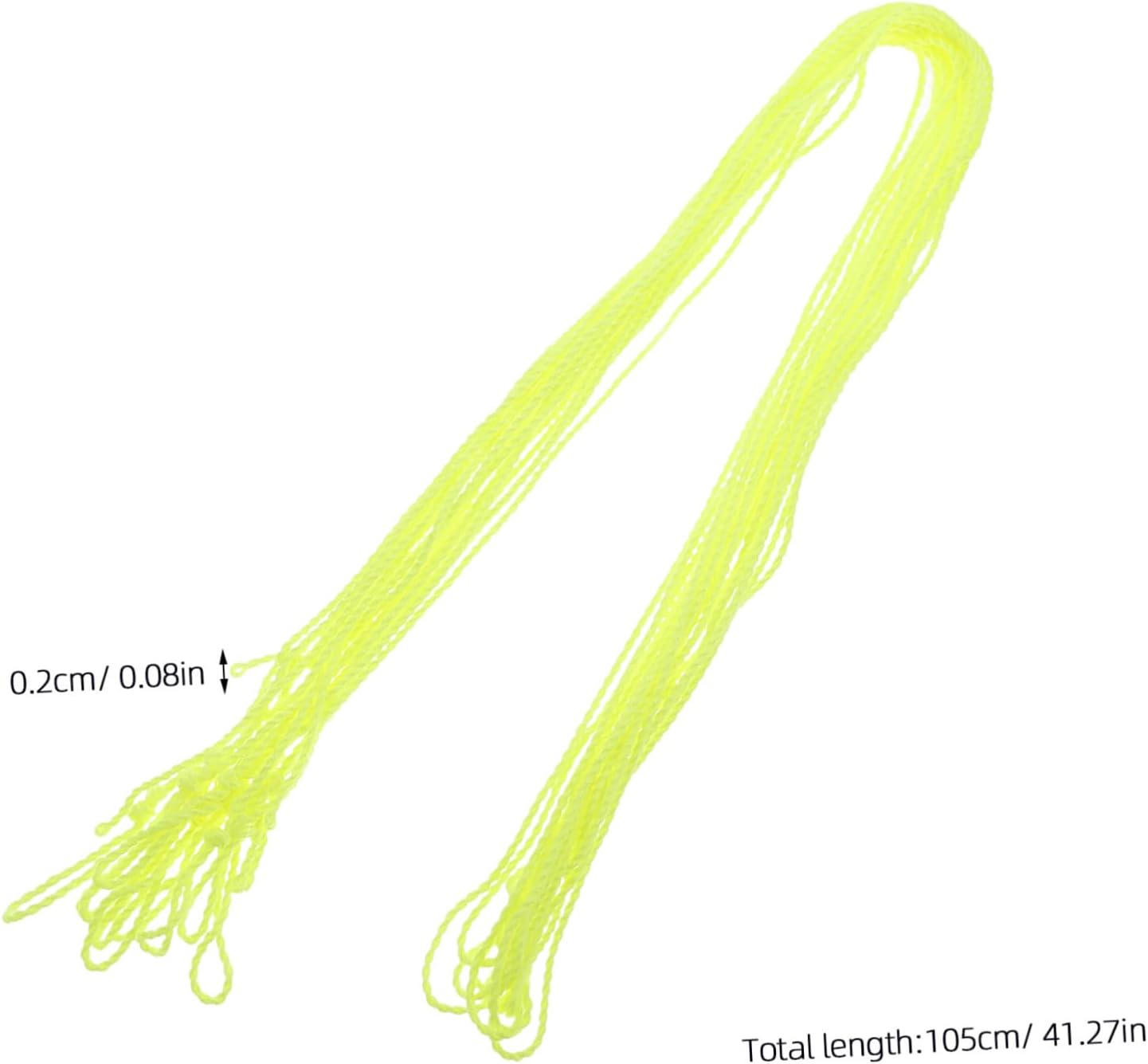 KOMBIUDA 50pcs Rainbow Replacement Strings Competition Ropes Smooth Control Stability for Accessories for Beginners