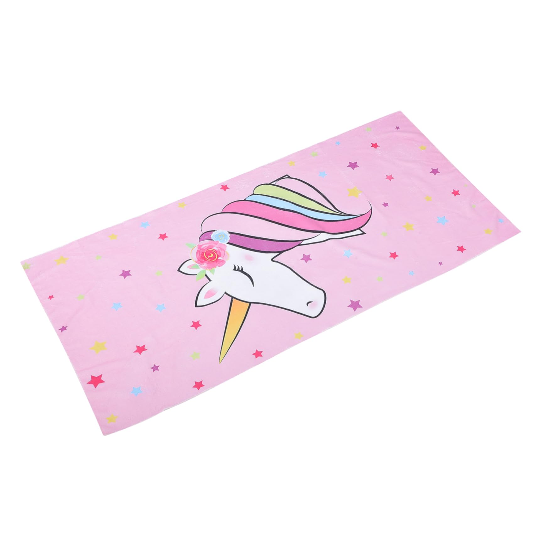 ULTECHNOVO 5 Pièces Serviette de Plage à Licorne Voyage Rose Enfants Couverture de Plage Filles Serviette de Plage Confortable Jolies Serviettes de Plage Fibre Superfine