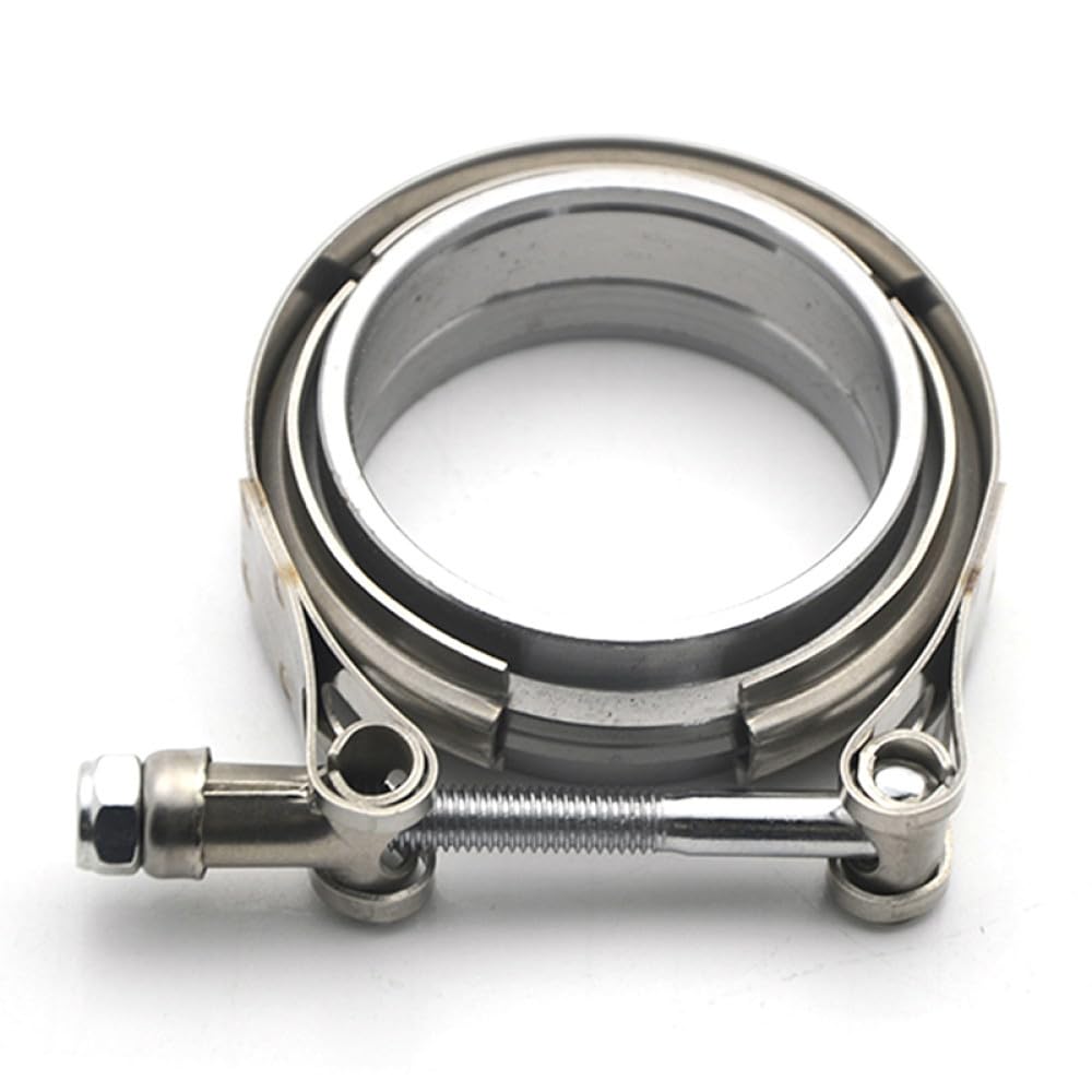 Tgdgfkias Men's One Color Exhaust V Band Clamp, V-Band Clamp Stainless Steel Fe Exhaust Flange Kit For Car 1.5-3.0 Inch(3.0 Inch)